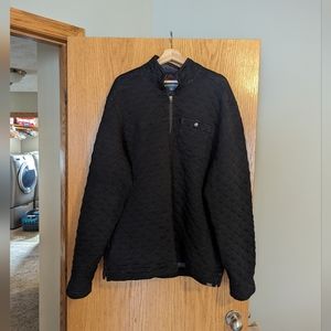 Eddie Bauer quilted quarter zip jacket XLT